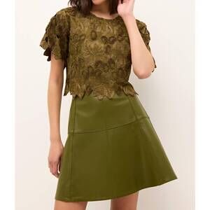 NEW MARIE OLIVER pelumi crop top in green